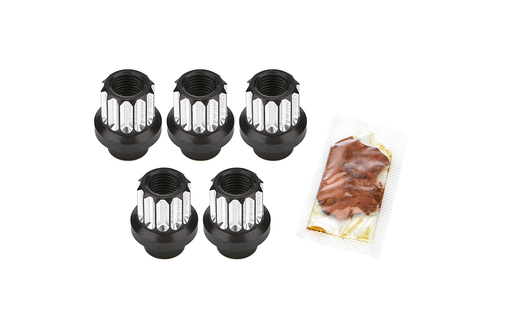 DRAG RACE SOLUTIONS Billet Aluminum 12pt Lug Nuts 14mm 5pk 7205-14MM