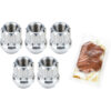 DRAG RACE SOLUTIONS Billet Aluminum 12pt Lug Nuts 1/2 5pk 7605-500P
