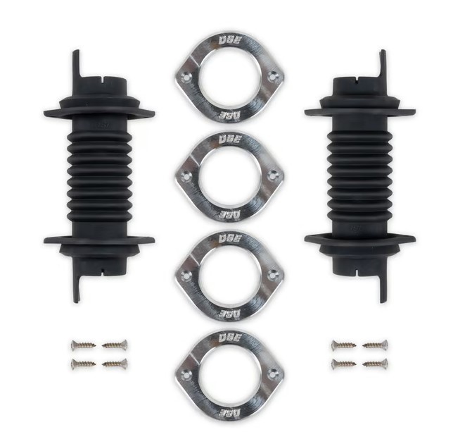 DETROIT SPEED ENGINEERING Door Jamb Wiring Boot Kit - Billet Trim 010421DS