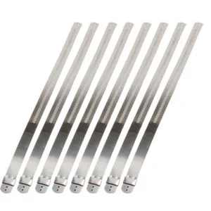 DESIGN ENGINEERING Positive Locking Ties 12mm x 9in  8-pk 10211