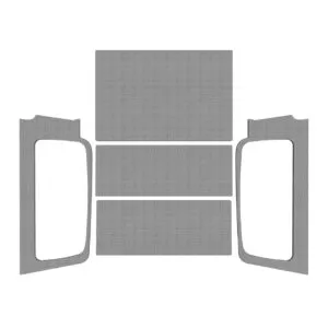 DESIGN ENGINEERING 2004-06 Jeep Wrangler LJ Headliner Kit Gray 50605