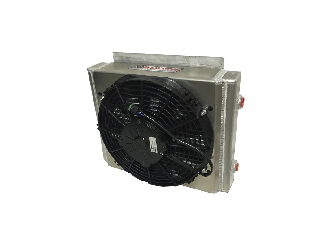 FLUIDYNE PERFORMANCE Transmission Cooler w/ Fan Dbl Pass OGEN.DB-30613.DP.F