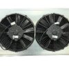 FLUIDYNE PERFORMANCE Fan Shroud w/Dual 12in Fans 23-7/8in x 15.5in SHR.020