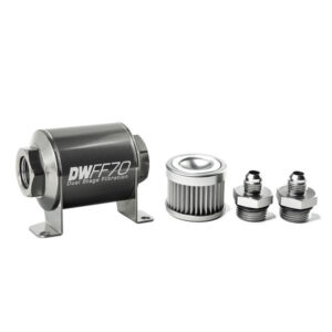 DEATSCHWERKS In-line Fuel Filter Kit 6an 10-Micron 8-03-070-010K-6