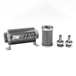 DEATSCHWERKS In-line Fuel Filter Kit 3/8 Hose Barb 100-Micro 8-03-110-100K-38
