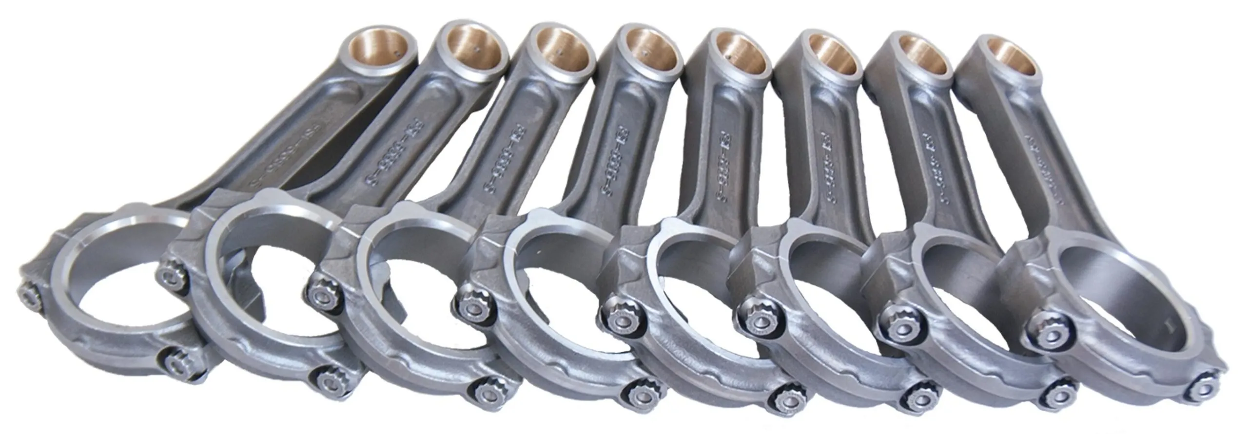 EAGLE BBC Forged 4340 I-Beam Rods 6.385 w/7/16 Bolts FSI6385