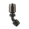 EARLS 6an 45-Deg Steel Hose End - Black Chromate 154606ERL