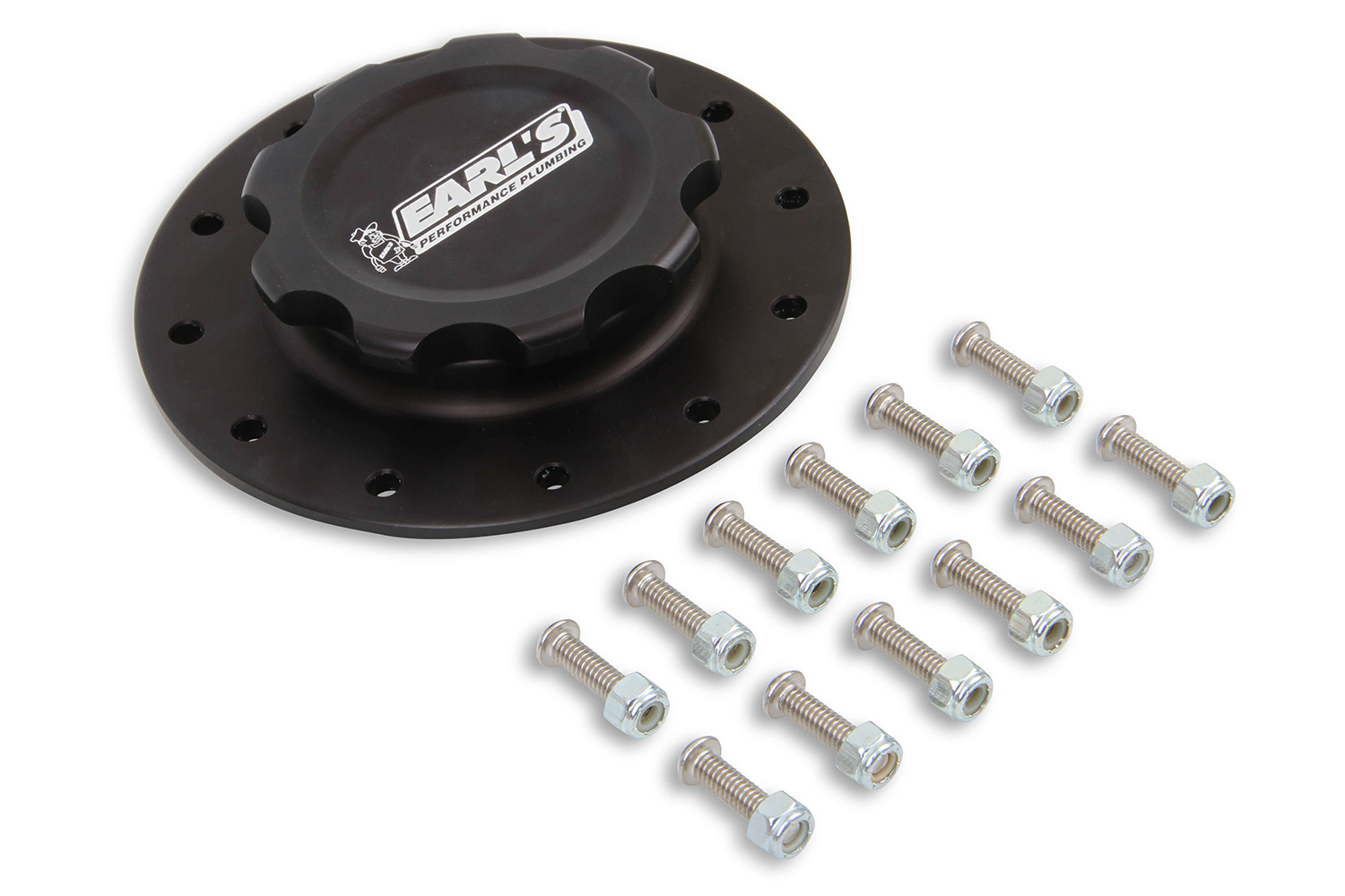EARLS Alm Fuel Cell Cap & Bung w/12 Bolt Flange 166017ERL