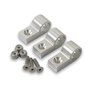 EARLS 1/4in Polished Alum Line Clamps (6pk) 170204ERL