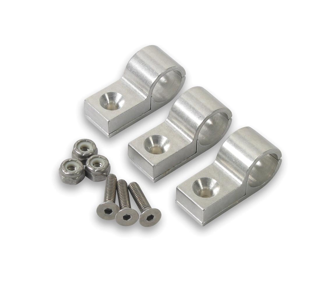 EARLS 3/8in Mach. Alum Clamp Clear 170206ERL