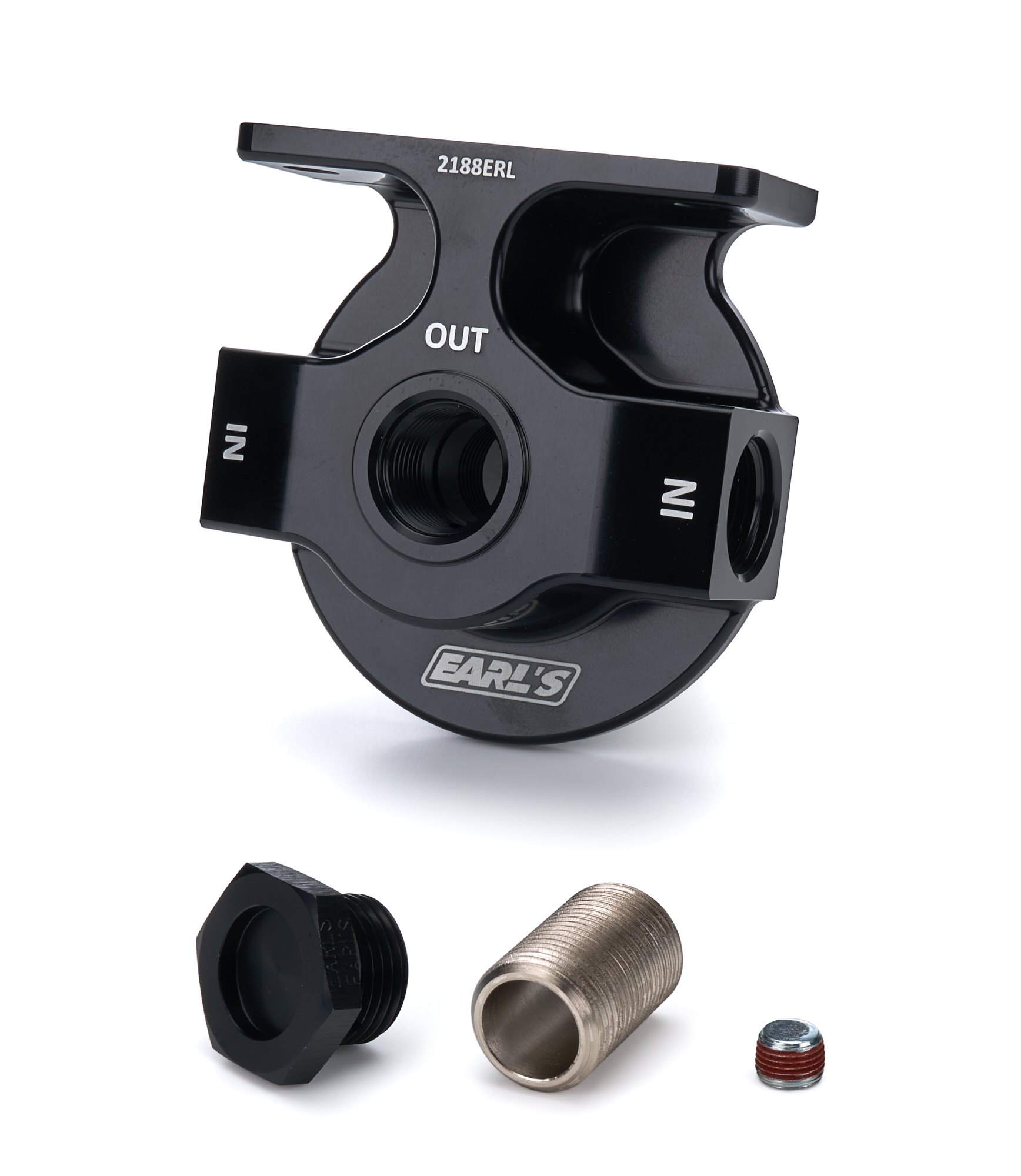 EARLS Billet Remote Oil Filter Mount - Lightweight 2188ERL