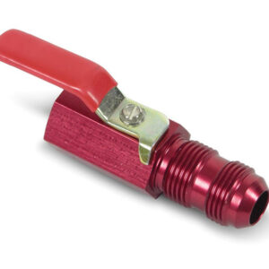 EARLS Shut Off Valve 1/2 Npt -10an Bulkhead (Red Alm) 230505ERL