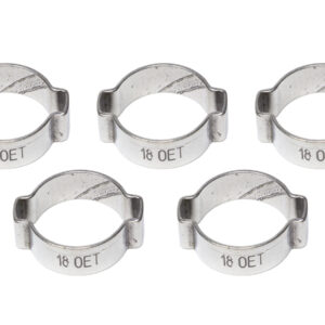 EARLS 3/8 Vapor Guard Hose Clamp - Crimp Type 2-Ear 750012ERL