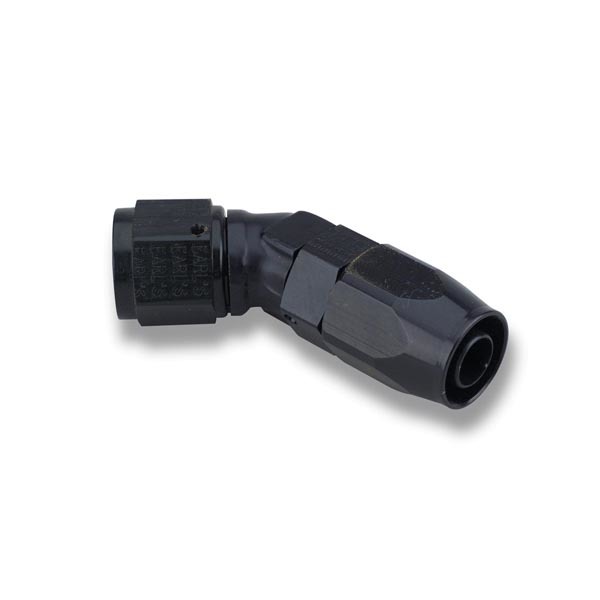 EARLS #6 45 Deg Ano-Tuff Hose End - Low Profile AT804506ERL