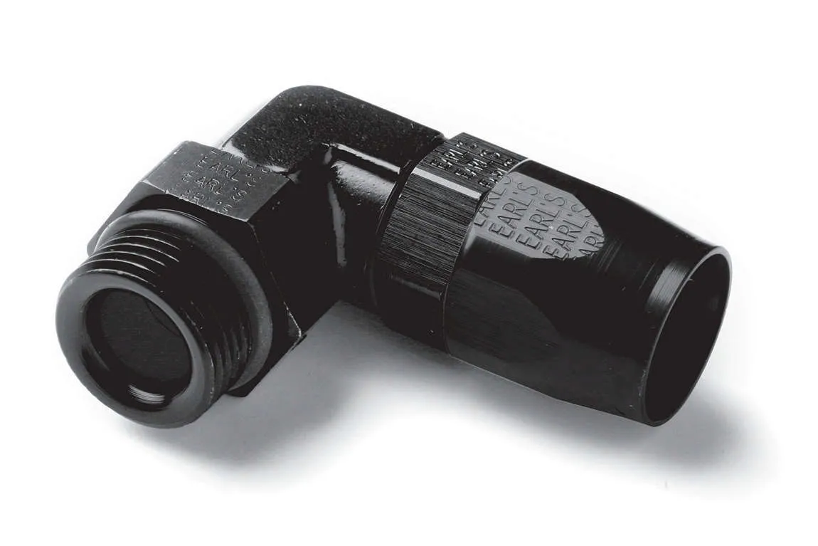EARLS 90 Deg #10 to #10 Swivel Fitting Black AT849010ERL