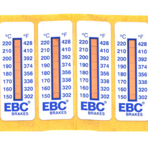 EBC BRAKES USA INC Tempature Decal Caliper 8 Level 10pk TS001
