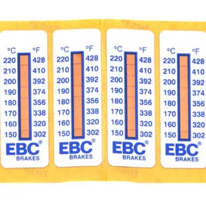 EBC BRAKES USA INC Tempature Decal Caliper 8 Level 10pk TS001