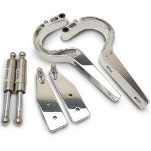 EDDIE MOTORSPORTS Billet Trunk Hinges Polished MS149-17P