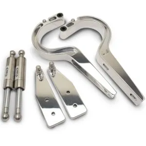 EDDIE MOTORSPORTS Billet Trunk Hinges Polished MS149-17P