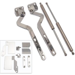 EDDIE MOTORSPORTS Billet Hood Hinges Polished MS149-28P