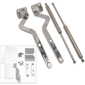 EDDIE MOTORSPORTS Billet Hood Hinges Polished MS149-28P