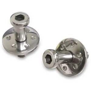 EDDIE MOTORSPORTS Door Striker Bolts Polished MS277-21P