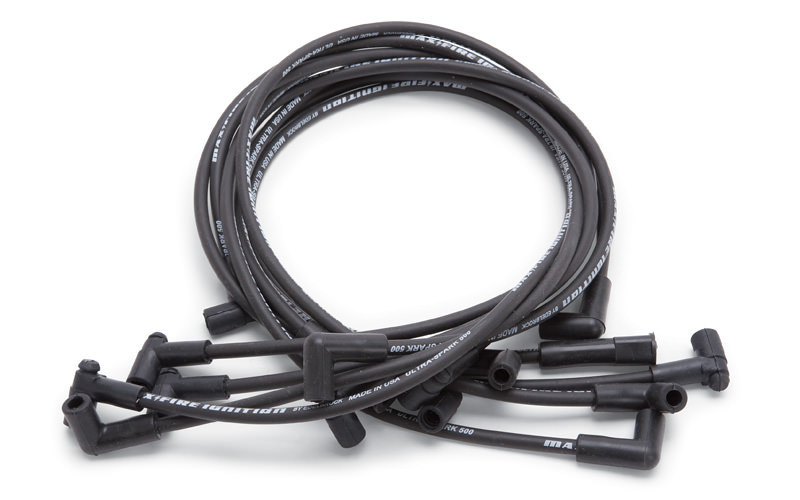 EDELBROCK Max Fire Plug Wire Set SBC w/HEI 90 Degr Black 22703