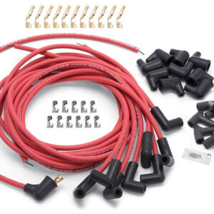 EDELBROCK Max Fire Plug Wire Set w/HEI 90 Degree Red 22711