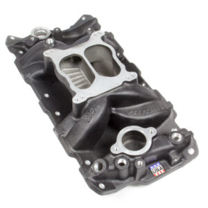 EDELBROCK SBC Performer Air Gap Manifold - 262-400 Black 26013