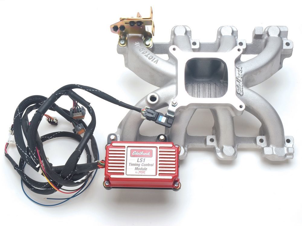 EDELBROCK SBC Victor Jr. Manifold - LS1- 4150 Flange 2908