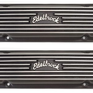 EDELBROCK Pontiac Classic Series V/C's - Black Finish 41303