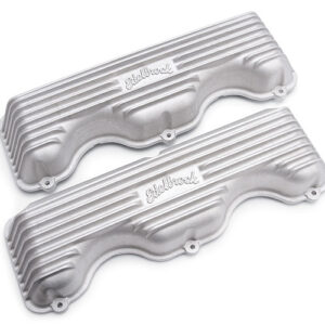 EDELBROCK Valve Cover Kit Classic Finned Chevy 348-409 41409
