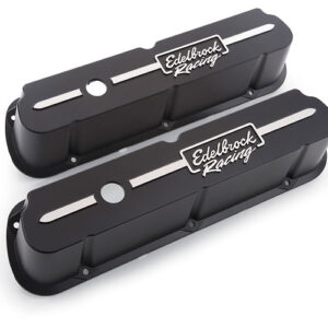 EDELBROCK Valve Cover Kit Race Series SBF Tall Black 41653