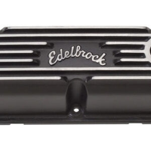 EDELBROCK SBM Classic Finned V/C's - Black 41763