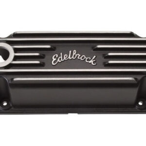 EDELBROCK BBM Classic Finned V/C's - Black 41923