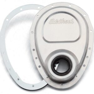 EDELBROCK SBC Aluminum Timing Cover - 2 Piece 4242