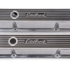 EDELBROCK Valve Cover Kit Elite II Series SBC Short 4262