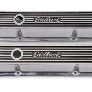 EDELBROCK Valve Cover Kit Elite II Series SBC Short 4262