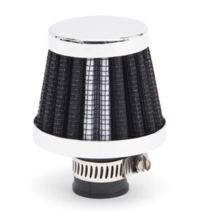 EDELBROCK Valve Cover Breather 10mm Inlet Black/Chrome 43510