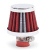 EDELBROCK Valve Cover Breather 10mm Inlet Red/Chrome 43511