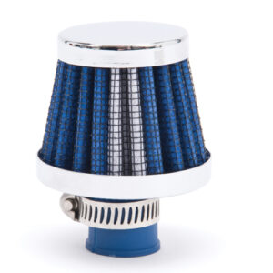 EDELBROCK Valve Cover Breather 10mm Inlet Blue/Chrome 43513