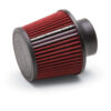EDELBROCK Pro-Flo Air Filter Cone 6-1/2 Tall Red/Chrome 43651