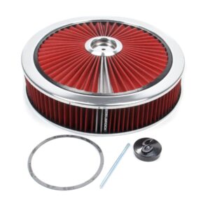 EDELBROCK Air Cleaner Kit - 14in Dia. Breathable - Red 43660