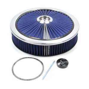 EDELBROCK Air Cleaner Kit - 14in Dia. Breathable - Blue 43661