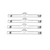 EDELBROCK Chrome V/C Hold-Down Tabs - 4pcs. 4404