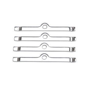 EDELBROCK Chrome V/C Hold-Down Tabs - 4pcs. 4404
