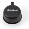 EDELBROCK Round Cap w/Nipple Black 4413