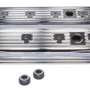 EDELBROCK SBC Signature Series Valve Cove Set - Chrome 4446
