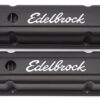 EDELBROCK Valve Cover Kit SBC Signature Series Black 4643