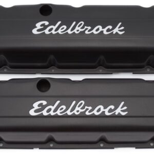 EDELBROCK Signature Series Valve Covers - BBC Tall Black 4683